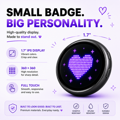 Customizable Digital Display Badge